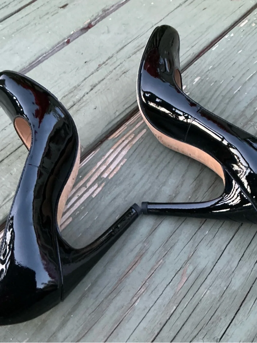 Michael Kors Black Patent Leather Stiletto Pumps